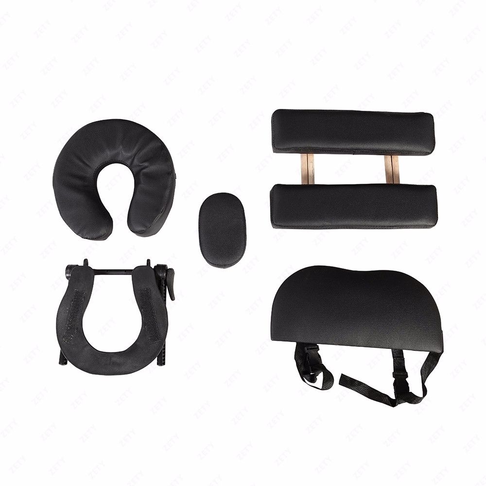 Cama Plegable De Masajes Portátil De 2 Secciones Negra