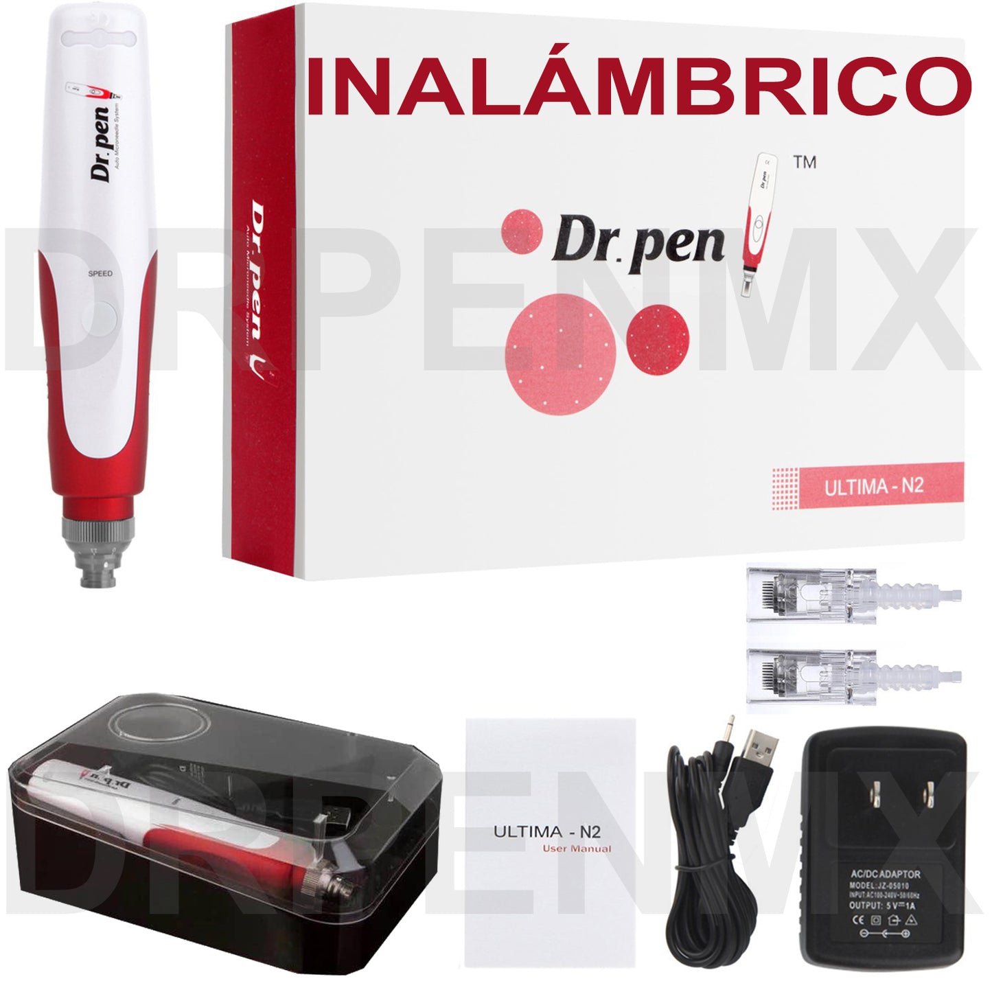 Pluma Microagujas Dr. Pen N2 +2 Cartuchos