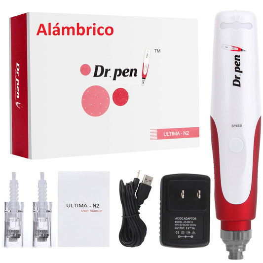Pluma Microagujas N2 Alambrico Dr.pen +2 Cartuchos