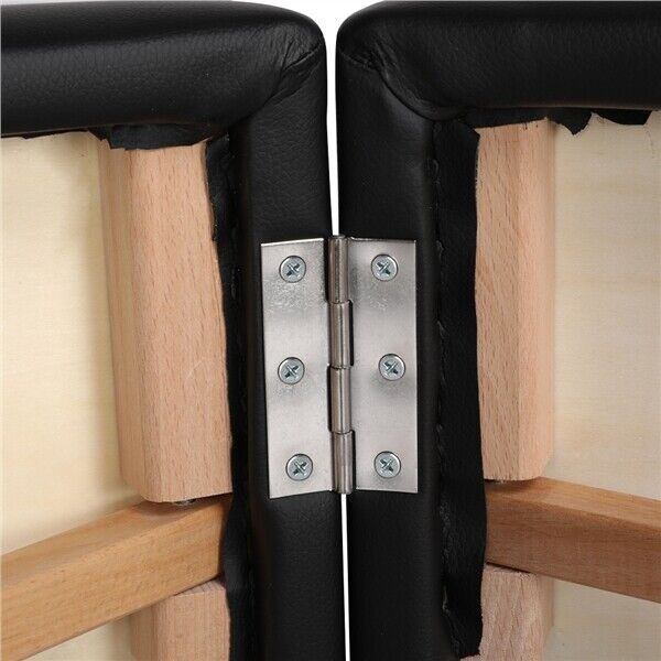 Cama Plegable De Masajes Portátil De 2 Secciones Negra