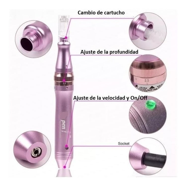 Pluma Microagujas Dr. Pen M7 +2 Cartuchos