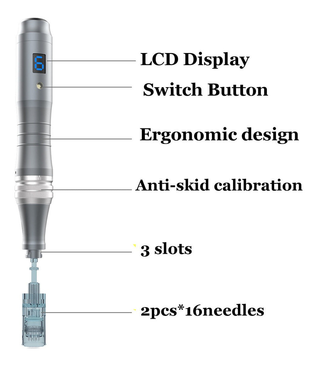 Pluma Microagujas Dr. Pen M8 +2 Cartuchos